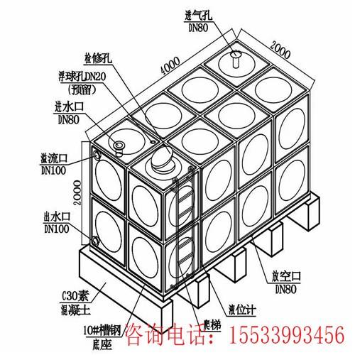 开口方形不锈钢水箱图纸，方形不锈钢水箱焊接怎么控制变形