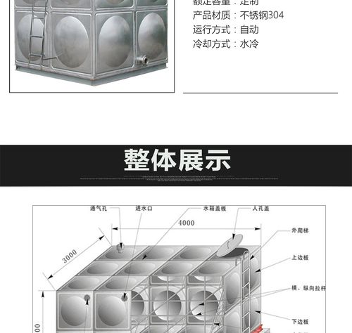 方形不锈钢水箱三视图，方型不锈钢水箱！